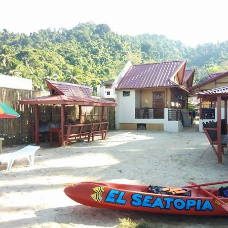 El Seatopia Beach Cottages El Nido Exterior foto