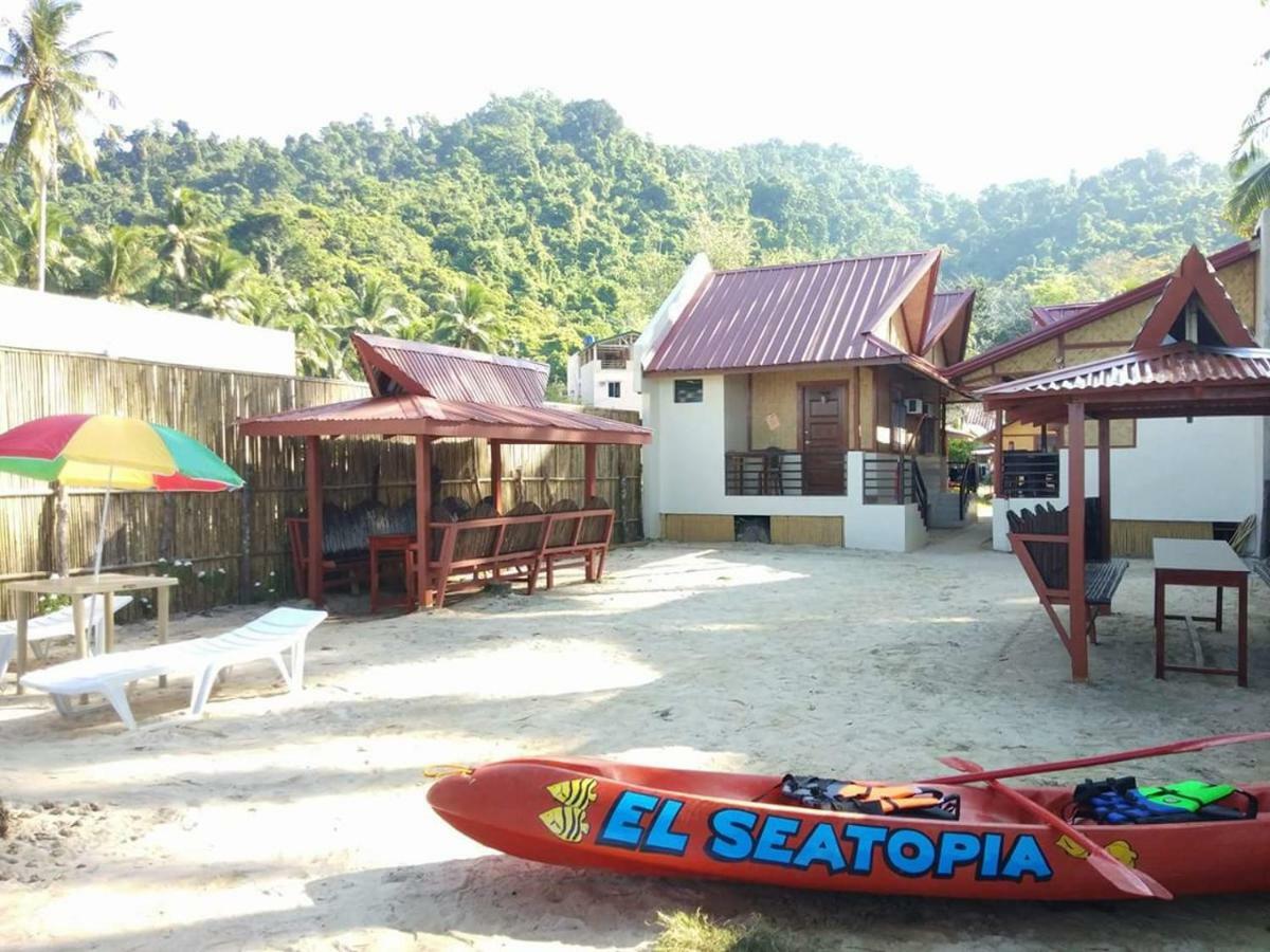 El Seatopia Beach Cottages El Nido Exterior foto